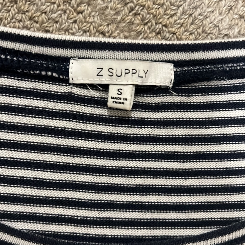 Z Supply the Capri Stripe Ruffle Dress Size small, excellent condition - Picture 5 of 9